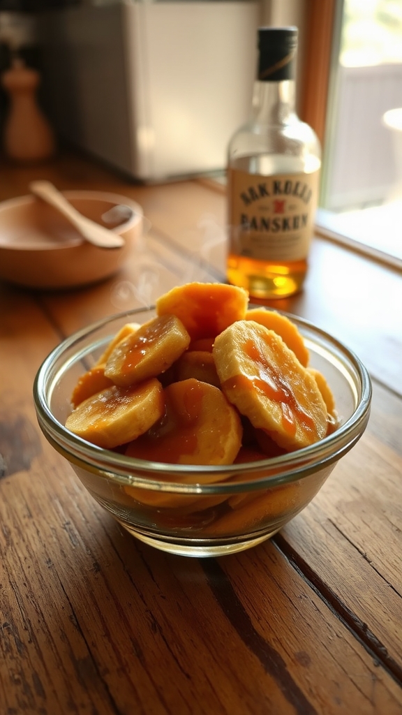 bourbon enhances banana pudding