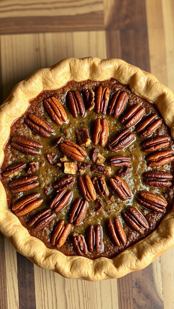 bourbon infused pecan pie