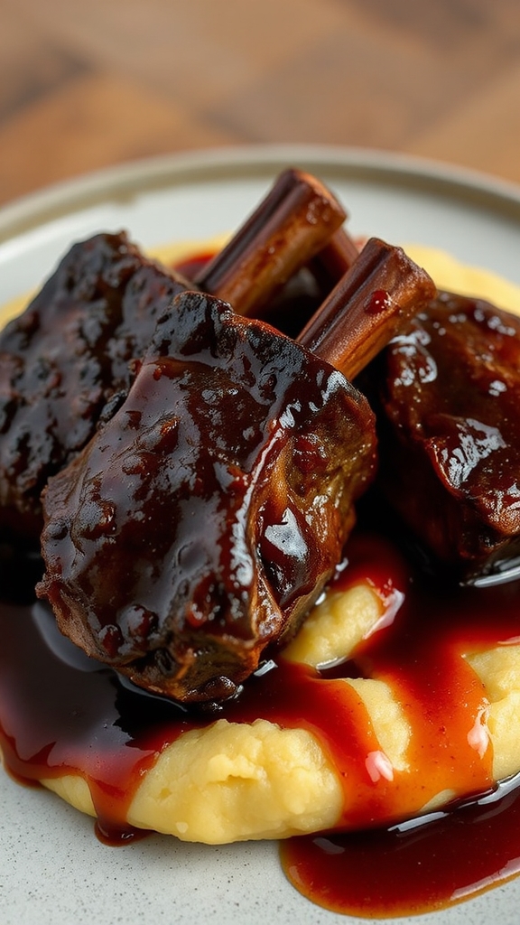 braised ribs polenta pairing