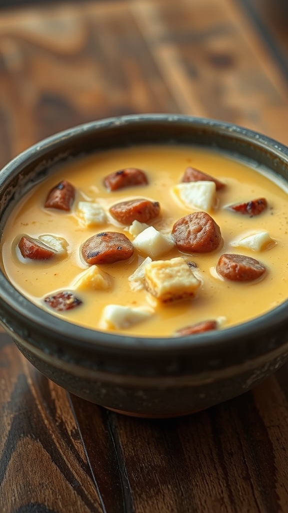 bratwurst beer cheese seafood