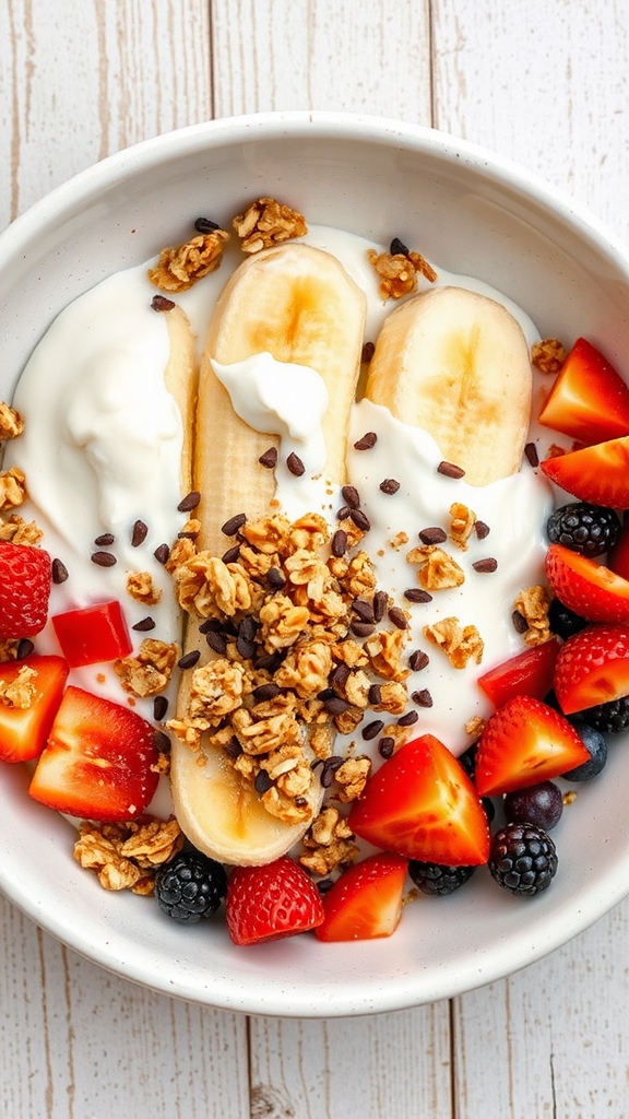 breakfast banana split granola