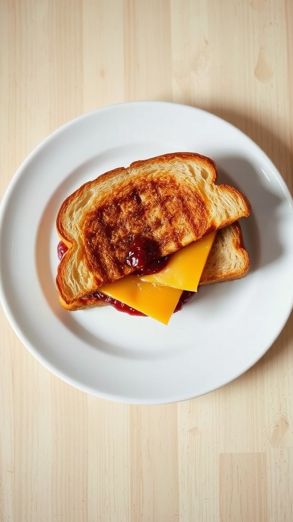 breakfast grilled cheese jam