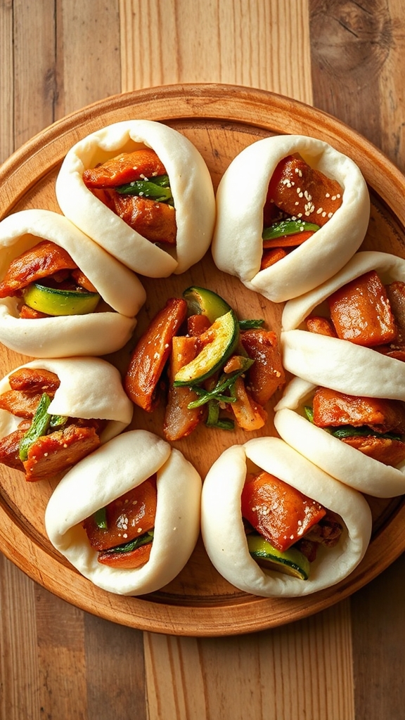 breakfast pork belly bao