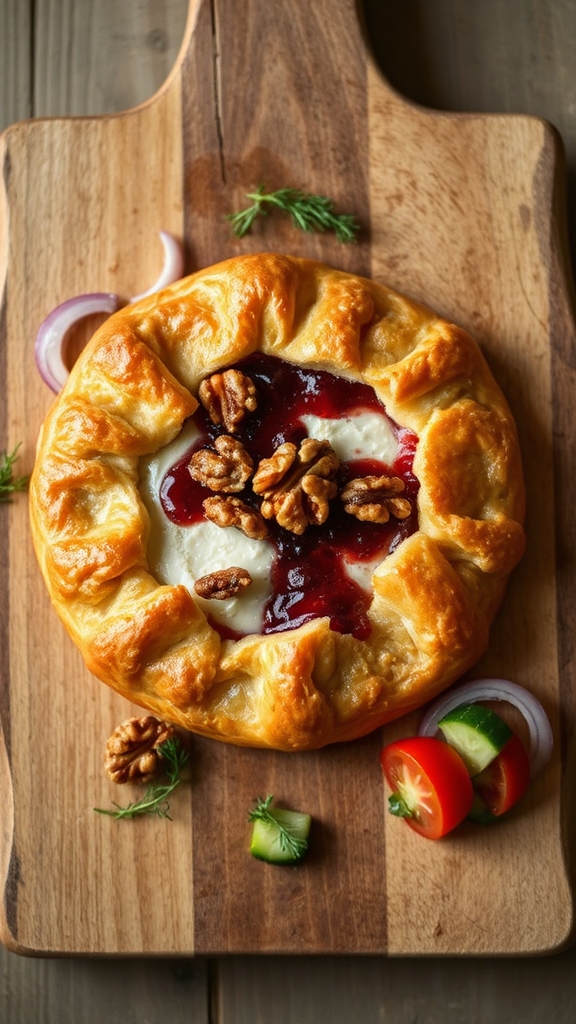 brie cranberry pastry walnuts