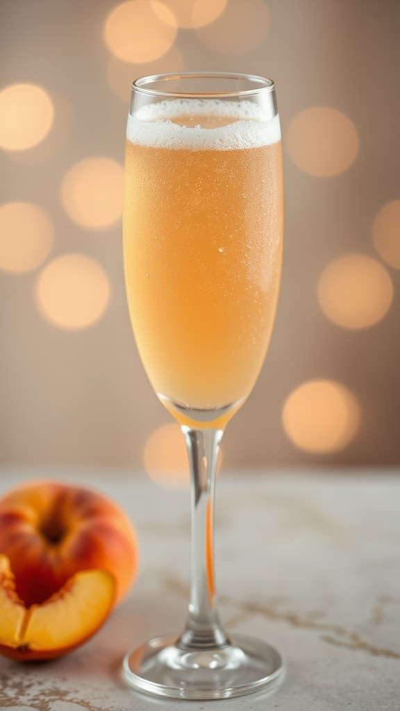bubbly sweet peach elegance