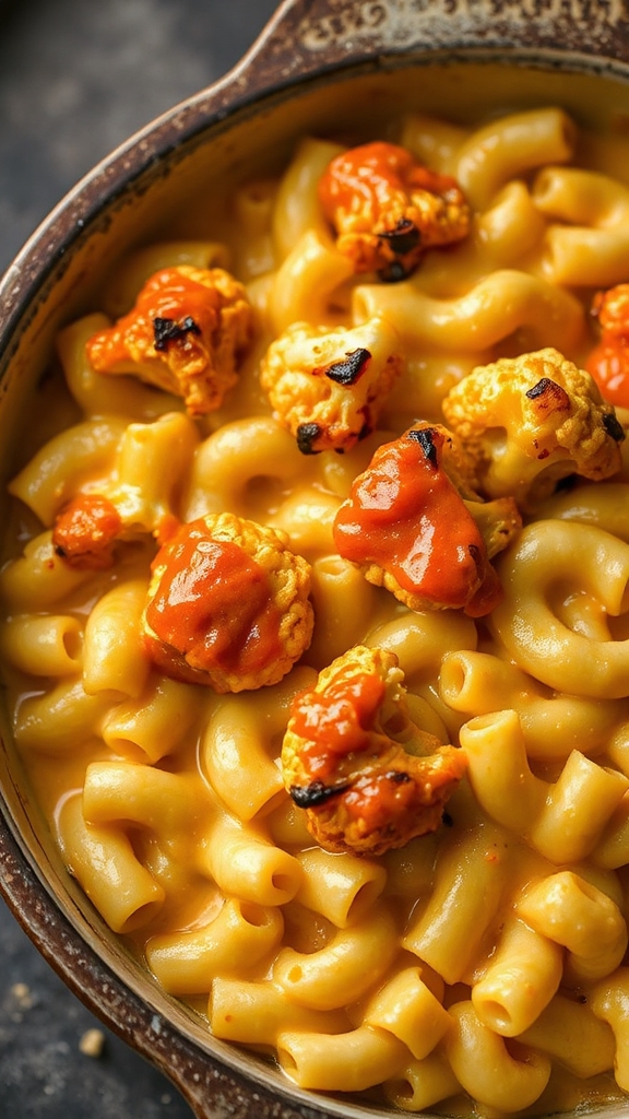 buffalo cauliflower fusion dish