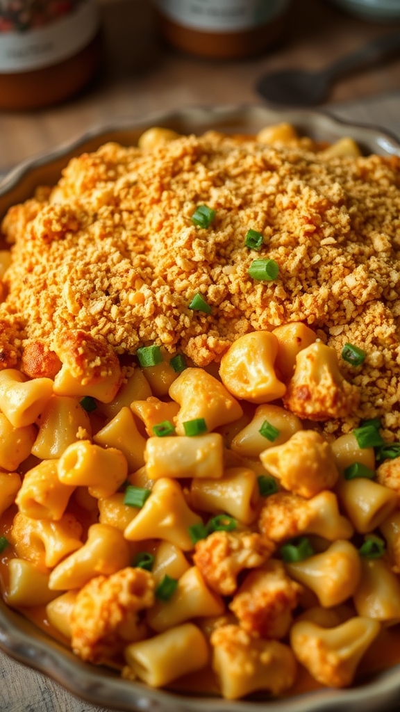 buffalo cauliflower mac cheese