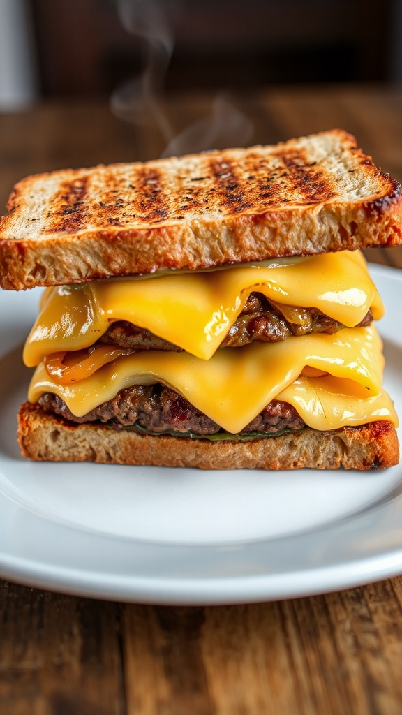 build layered patty melt