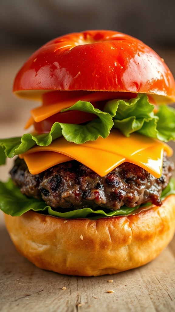 build tasty burger tower