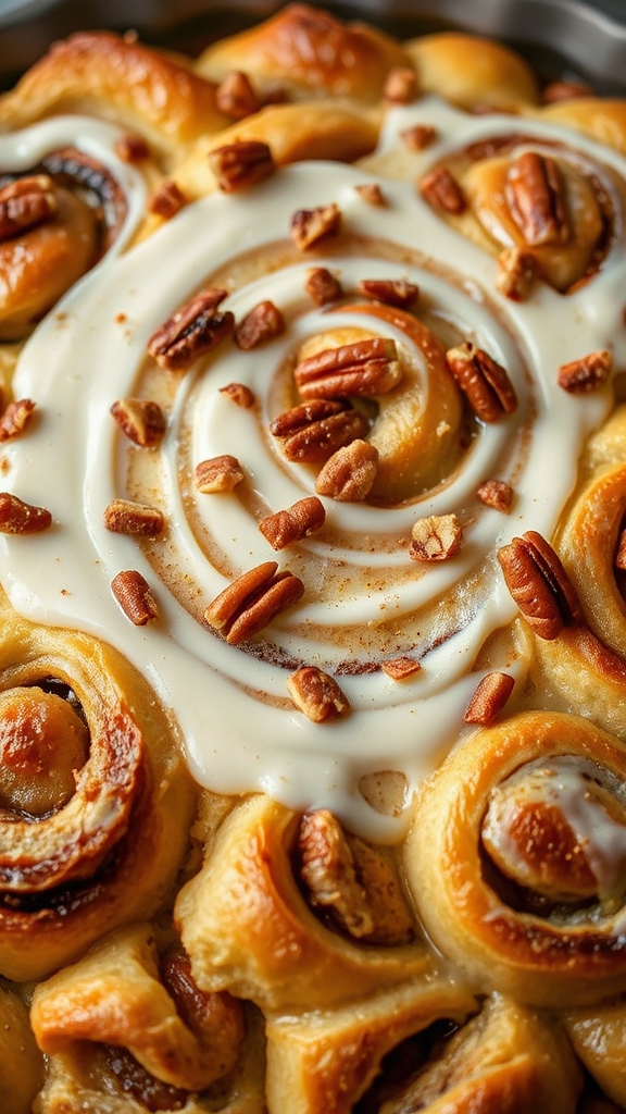 butter greased cinnamon roll bake