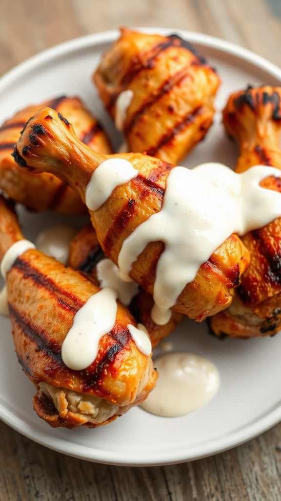 butterflied grilled chicken drumsticks
