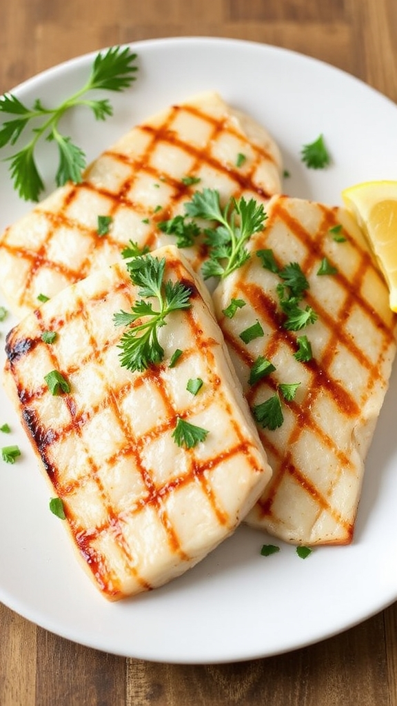 buttermilk marinated grilled halibut