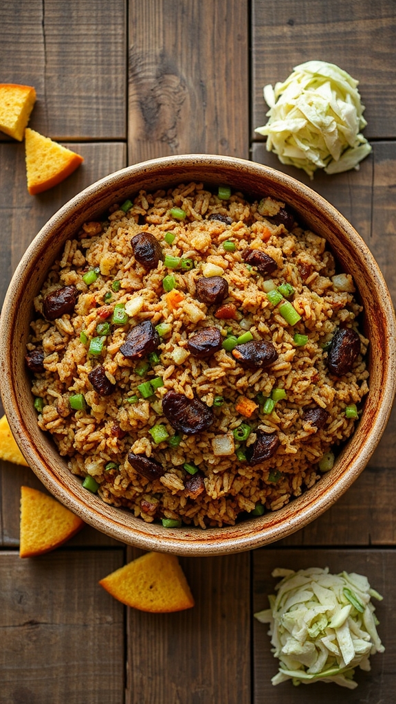 cajun dirty rice livers