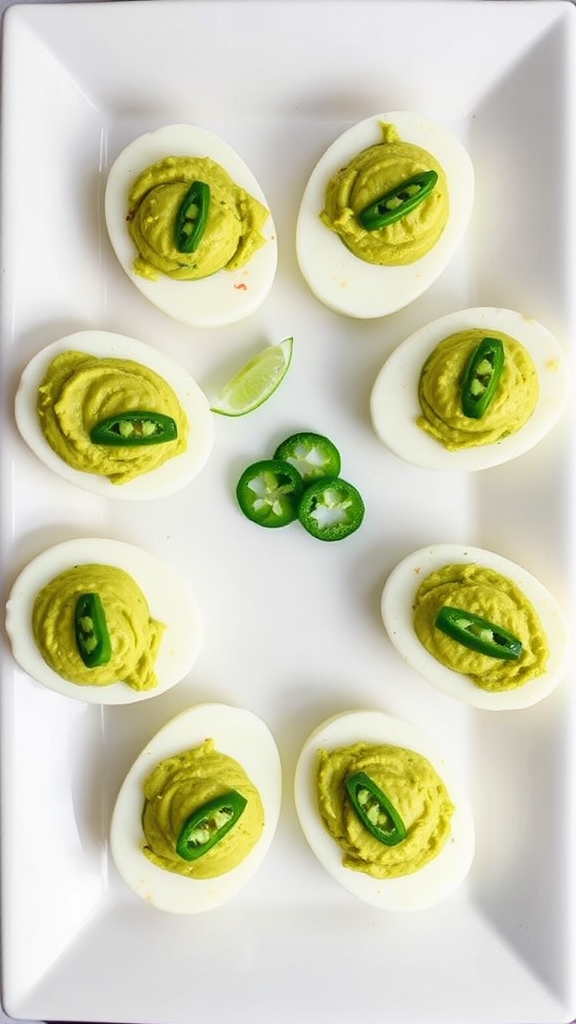 california avocado deviled eggs