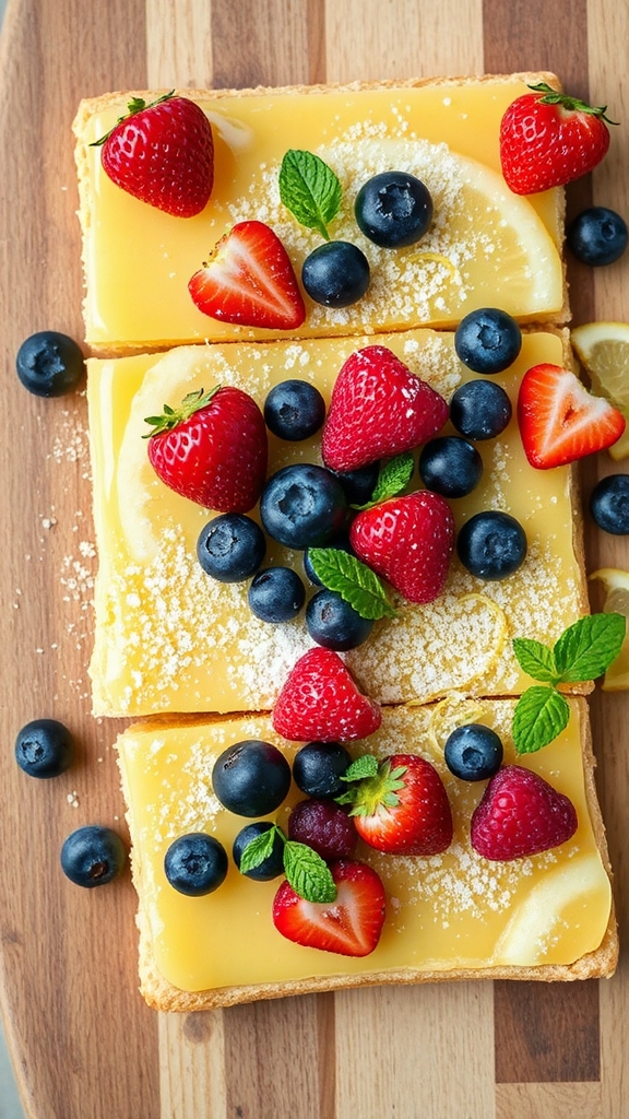 california lemon berry bars
