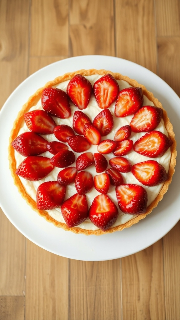 california strawberry cr me tart