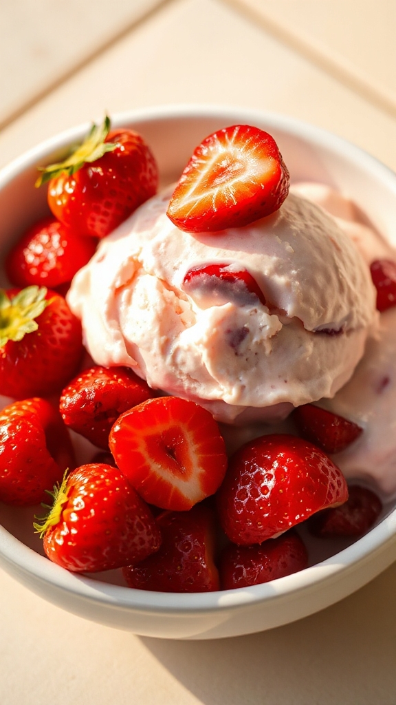 california strawberry frozen yogurt