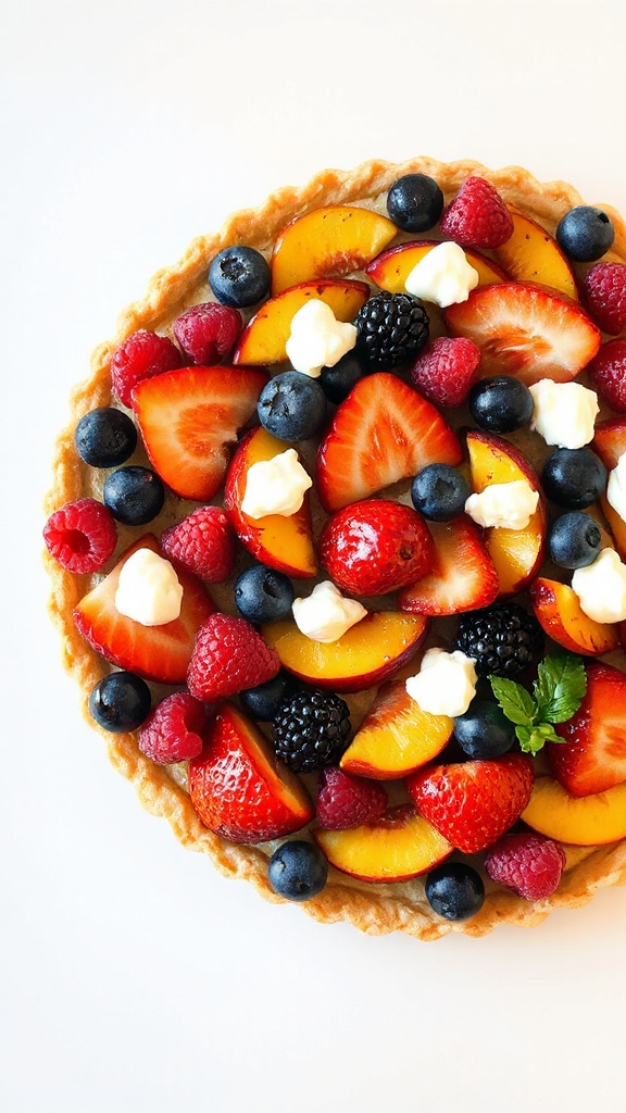 california summer fruit tart