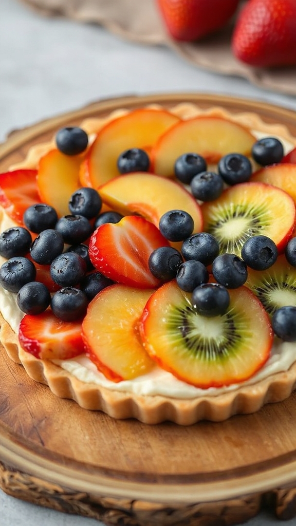 california summer fruit tart