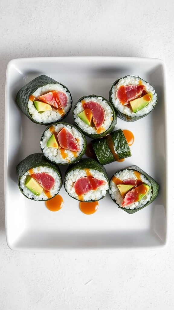 california tuna sushi burrito