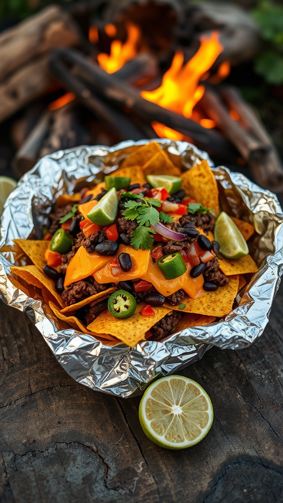 campfire foil nachos pairings