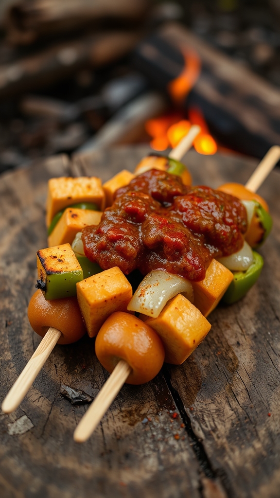 campfire hot dog skewers