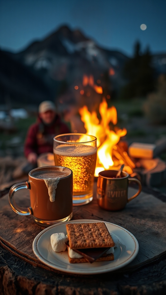 campfire s mores beverage pairings