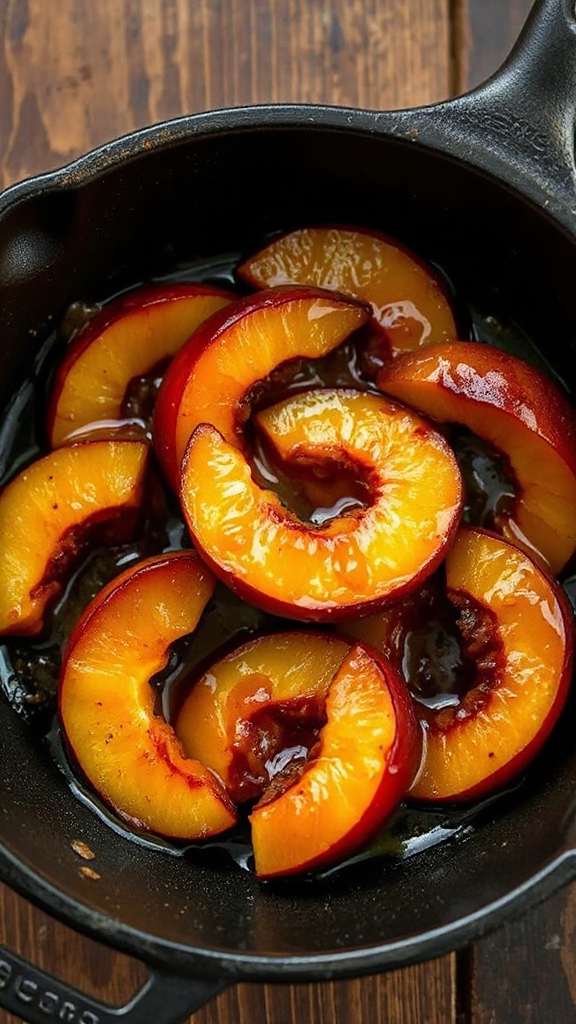 caramelized peach cake georgia