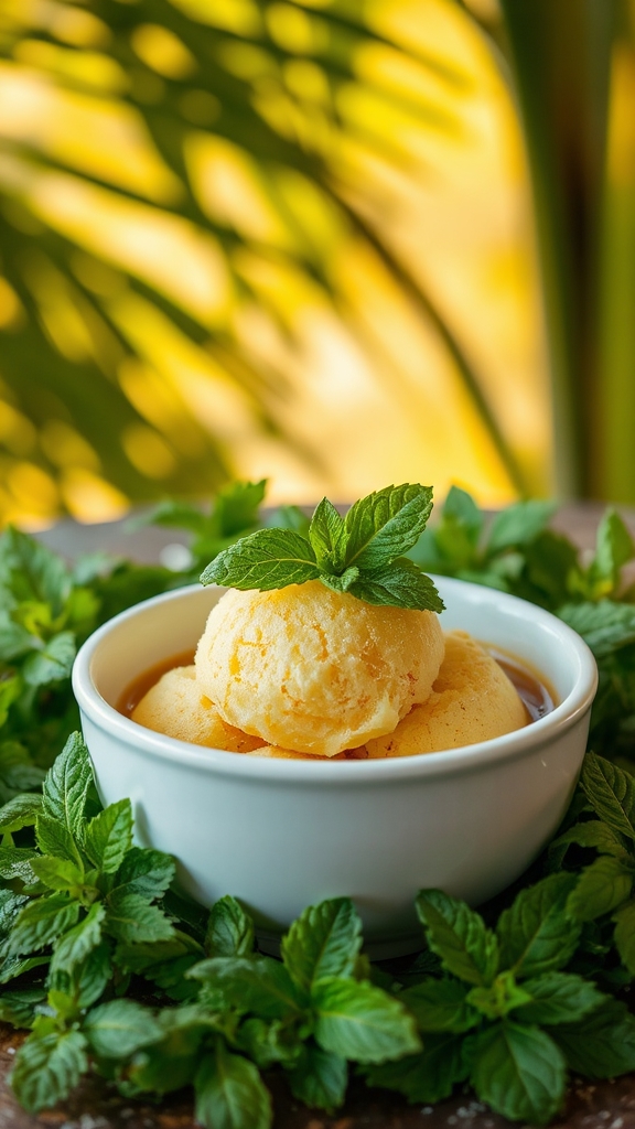 charred pineapple coconut treat