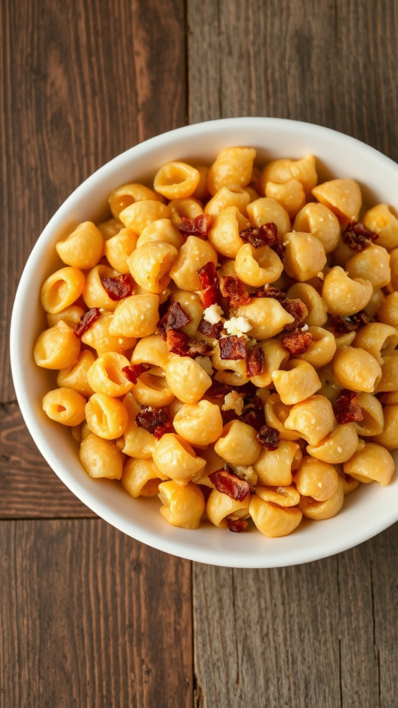 cheddar lager bacon shells