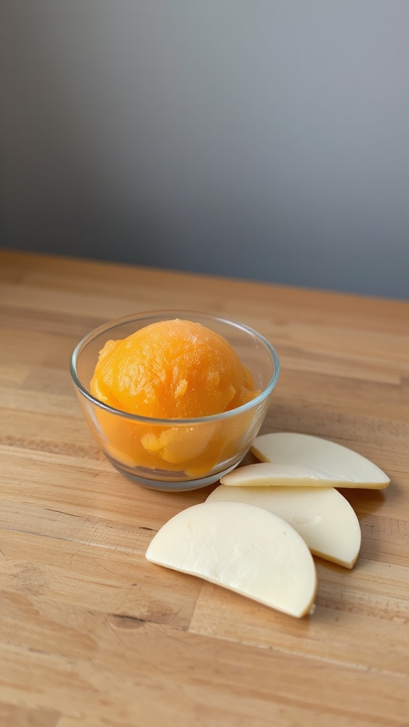 cheese enhances sorbet experience