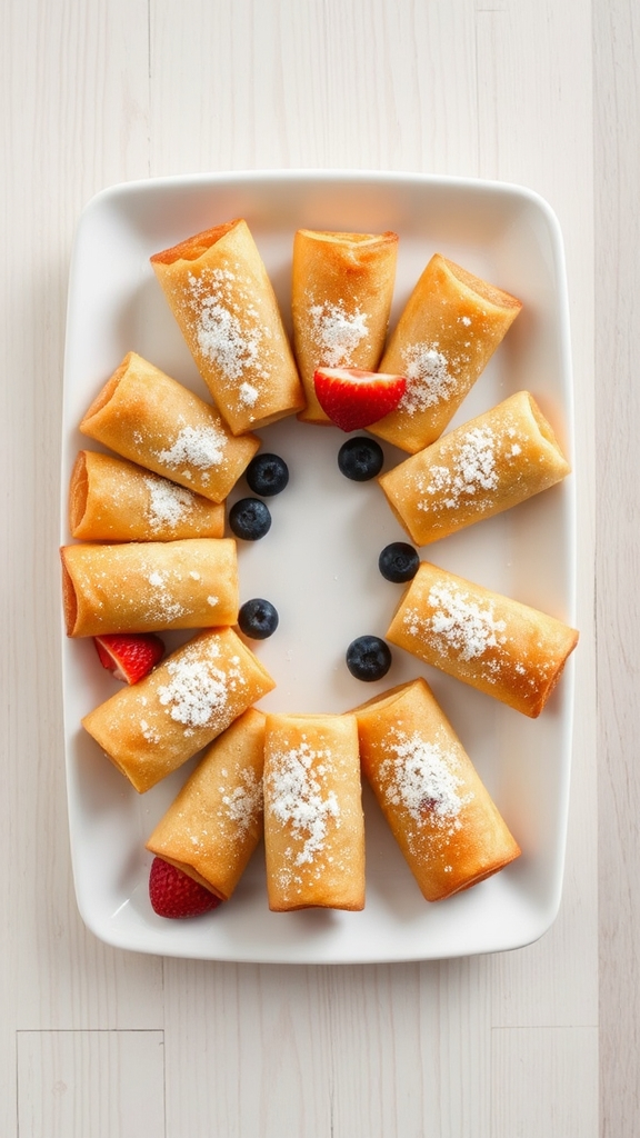 cheesecake stuffed egg rolls