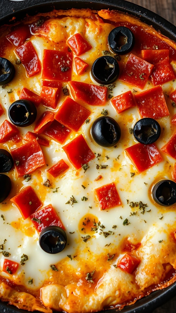 cheesy pepperoni pizza dip