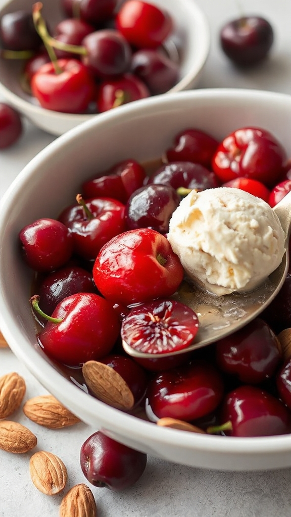 cherry almond ice cream