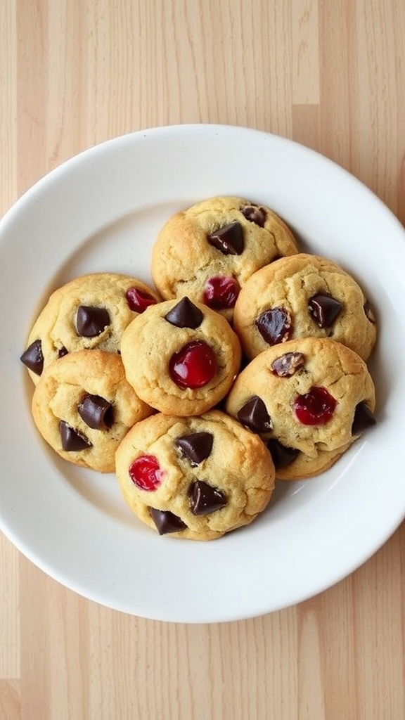 cherry infused chocolate cookies
