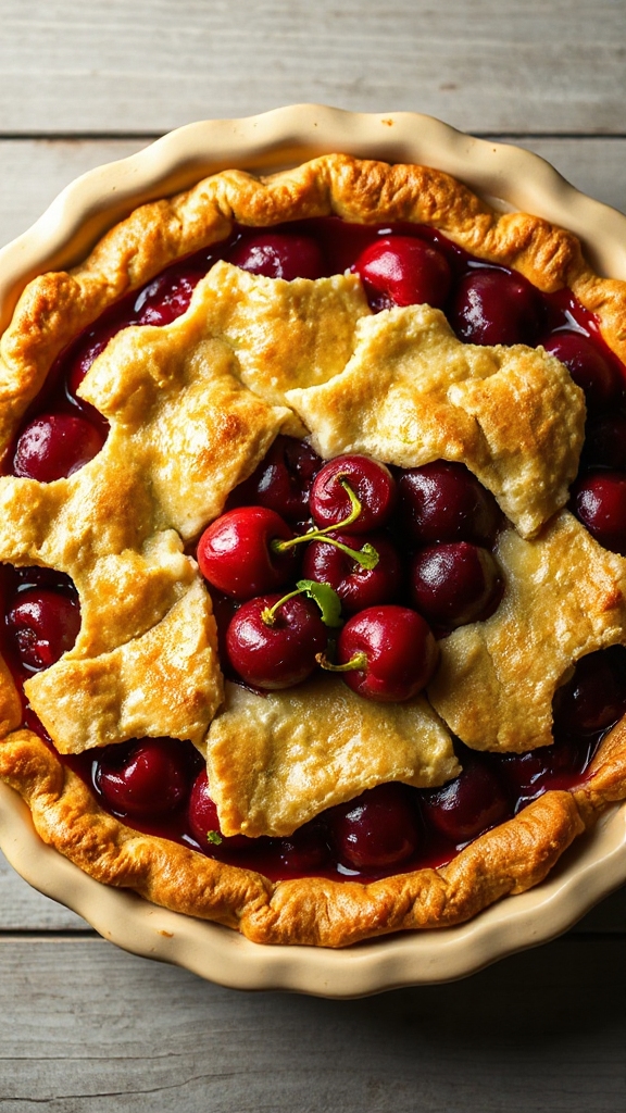 cherry lime flaky pie