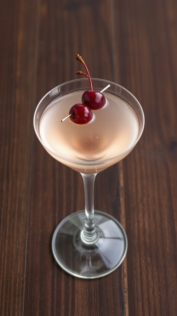 cherry martini with luxardo