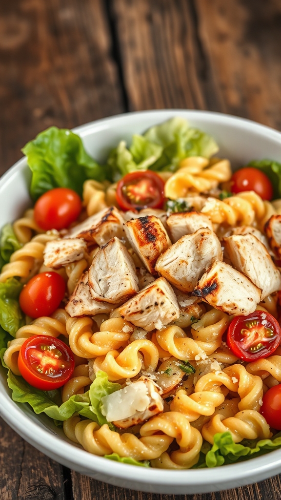 chicken caesar pasta salad