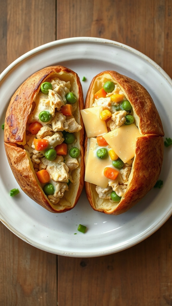 chicken pot pie mashup