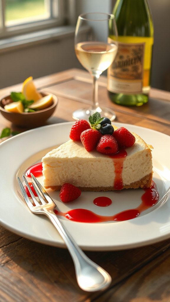 chilled no bake wine pairings