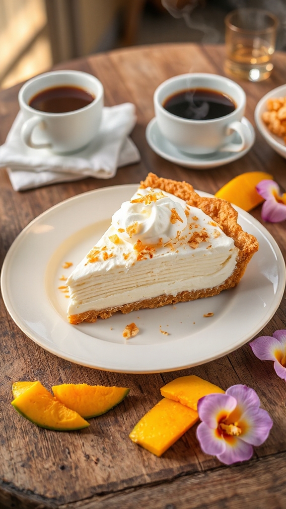 chilled tropical coconut delight