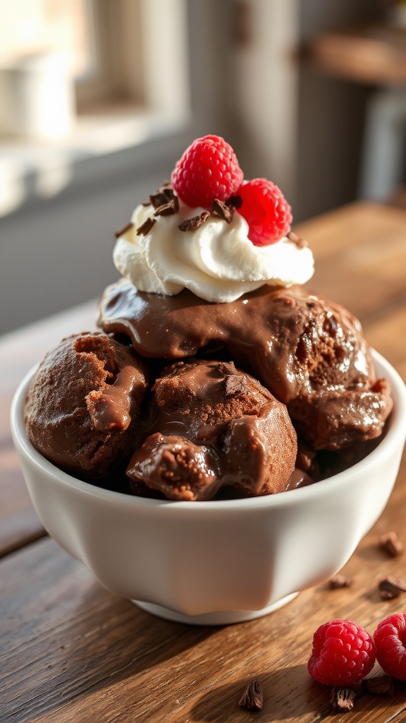 chocolate cake ice cream