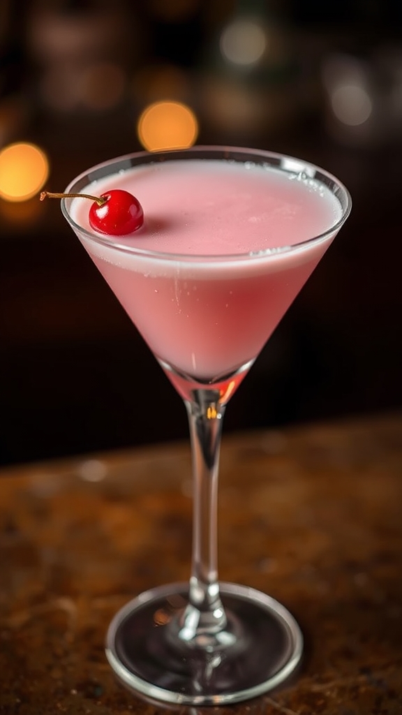 chocolatey pink nutty cocktail