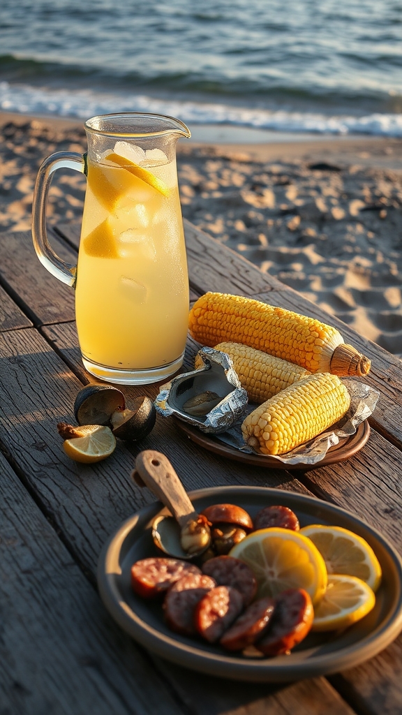 citrus beverages enhance clam bake