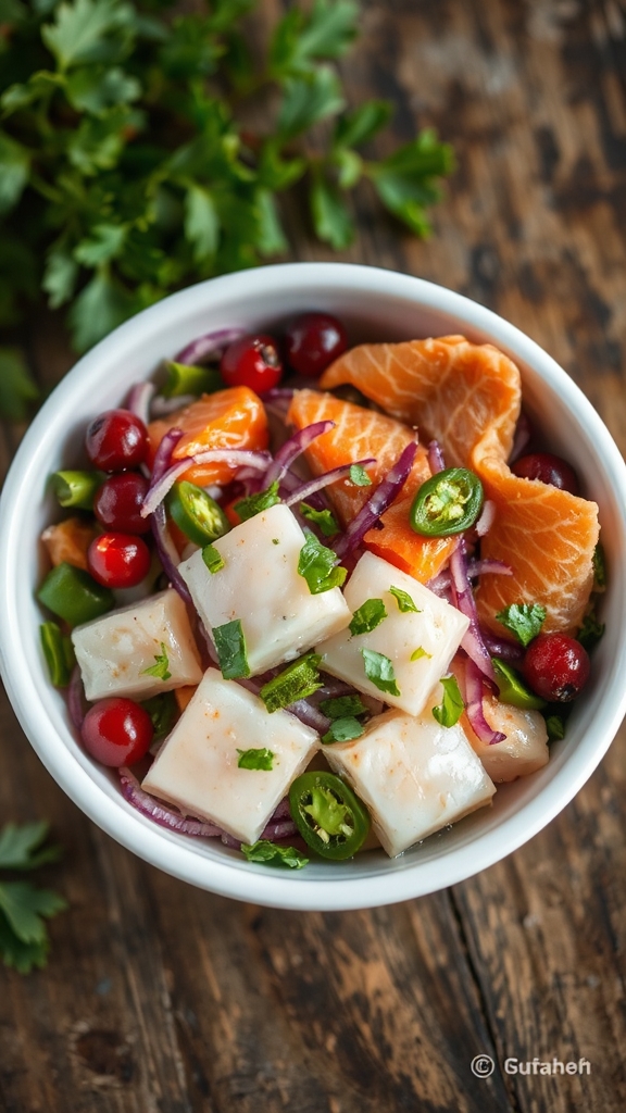 citrus marinated alaskan halibut