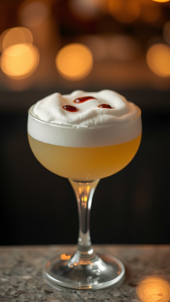 classic frothy pisco shaking