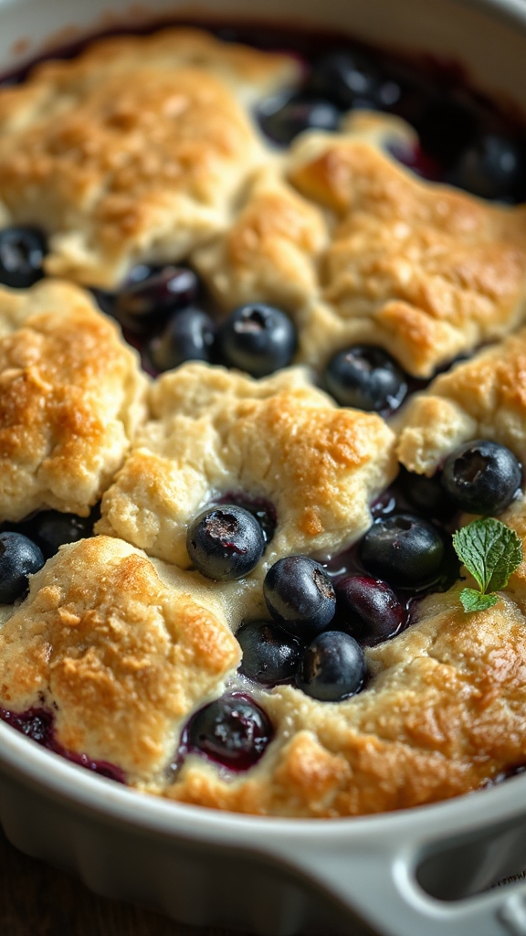 classic maine blueberry cobbler