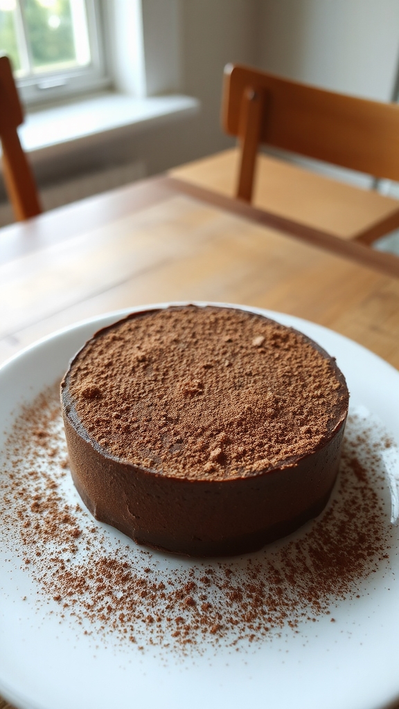 cocoa dust enhances dessert