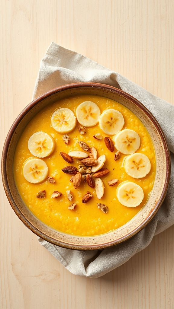 coconut turmeric rice porridge