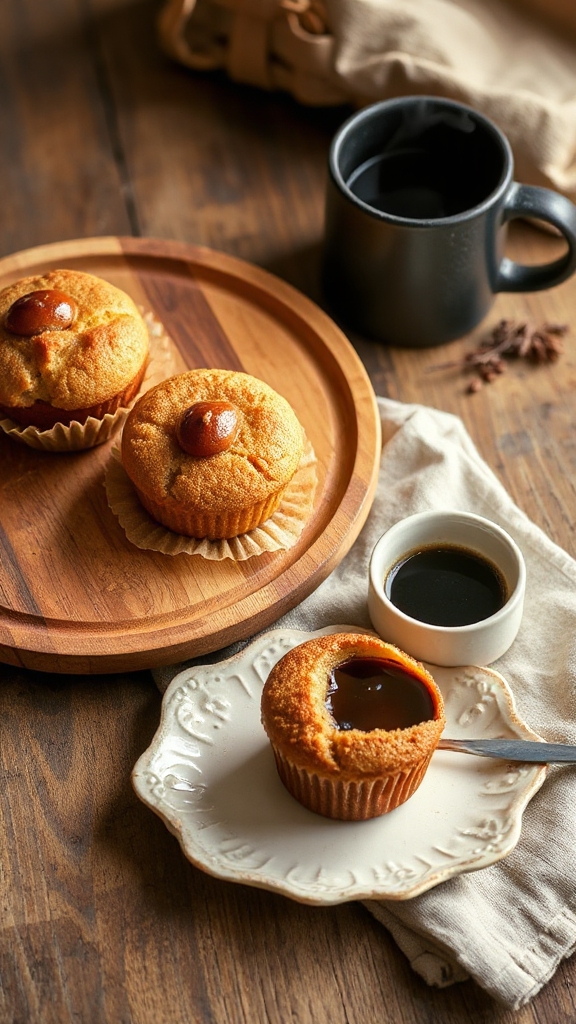 coffee complements shoofly cupcakes